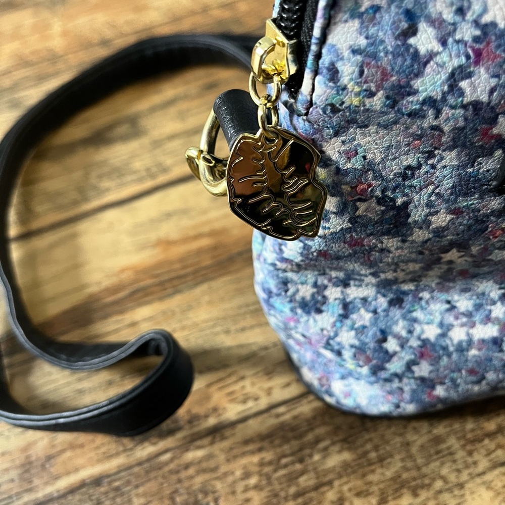 Betsey Johnson Floral Cat Crossbody Bag - Black and Gray - Picture 3 of 11